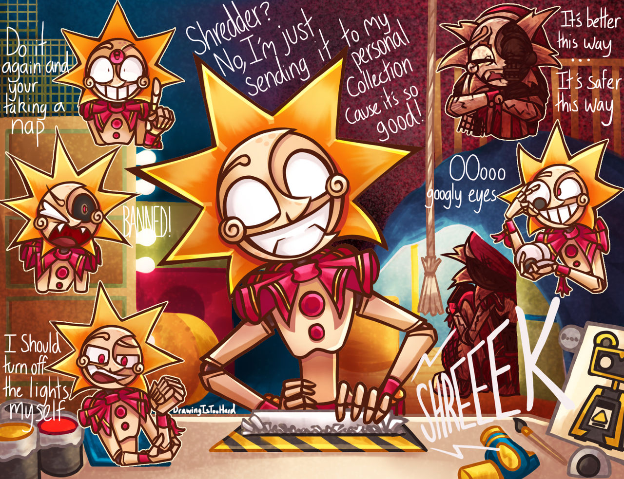 FNAF help wanted 2 sun fan art by DrawingIsTooHard on DeviantArt