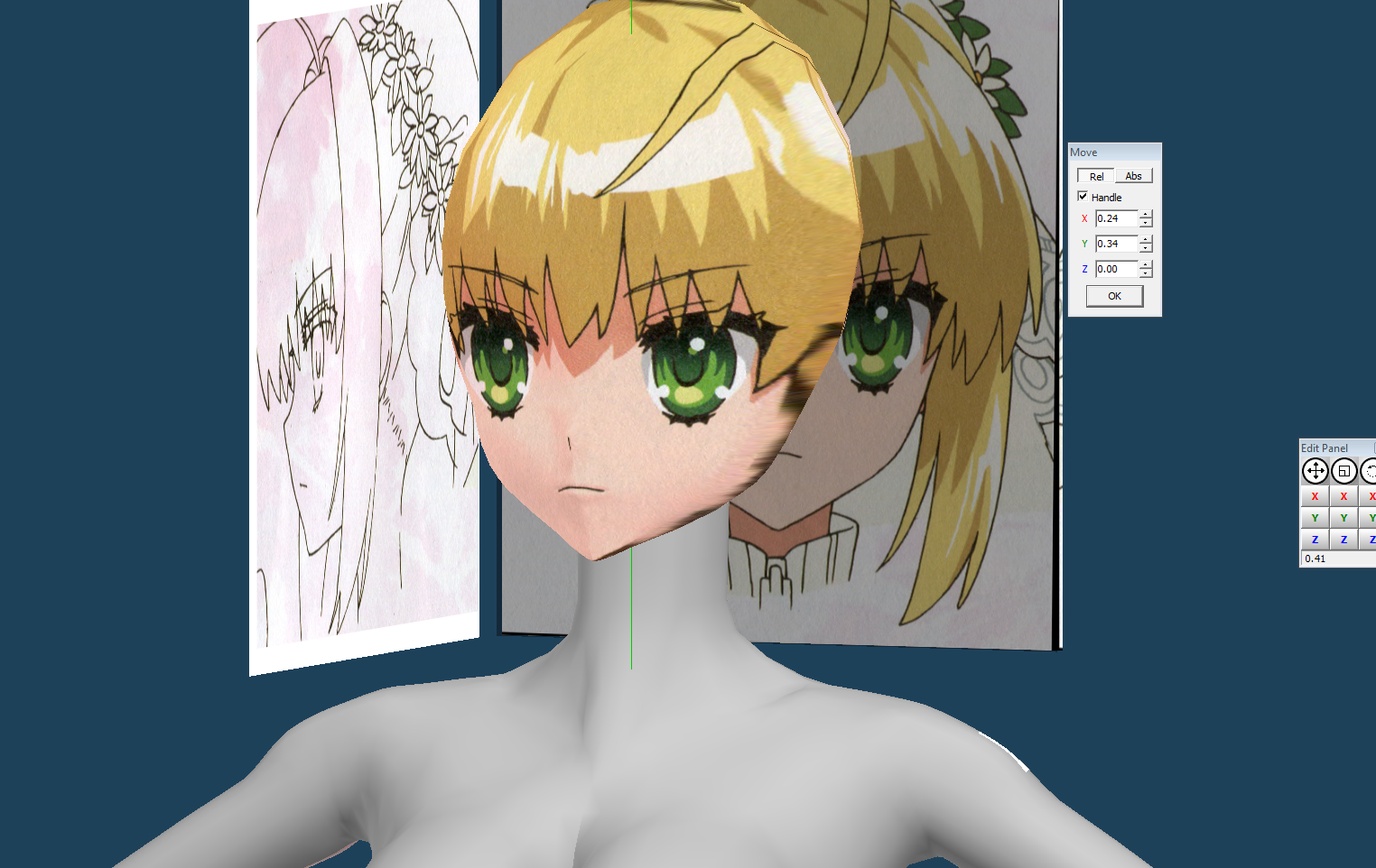 Saber Bride Commission WIP 1