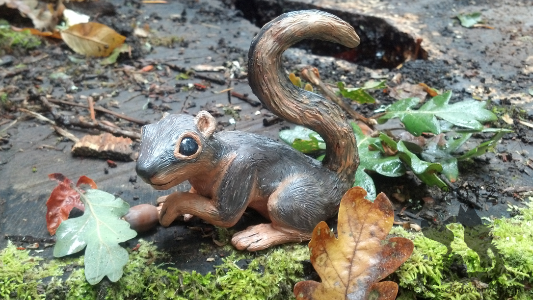 Juvenile Fox Squirrel Sculpture