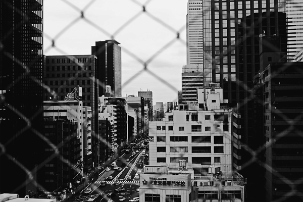 14 within the caged city