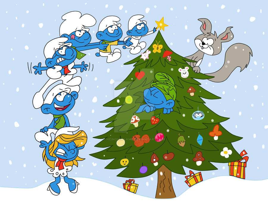 The Smurfs Christmas by HeinousFlame on DeviantArt