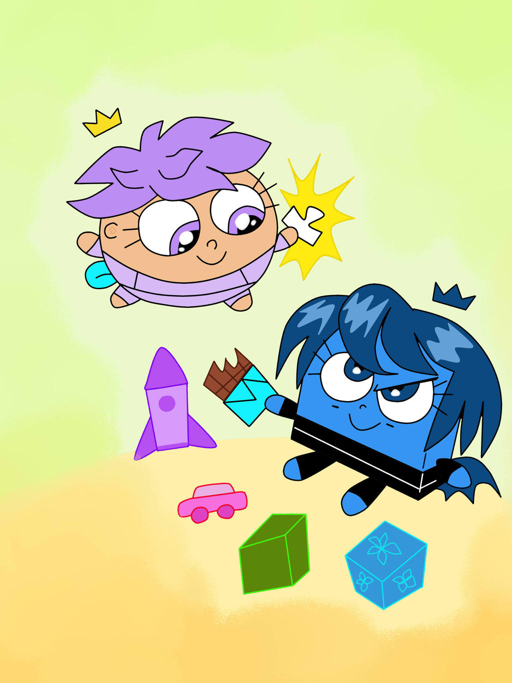 Near Poof and Mello Foop by HeinousFlame on DeviantArt