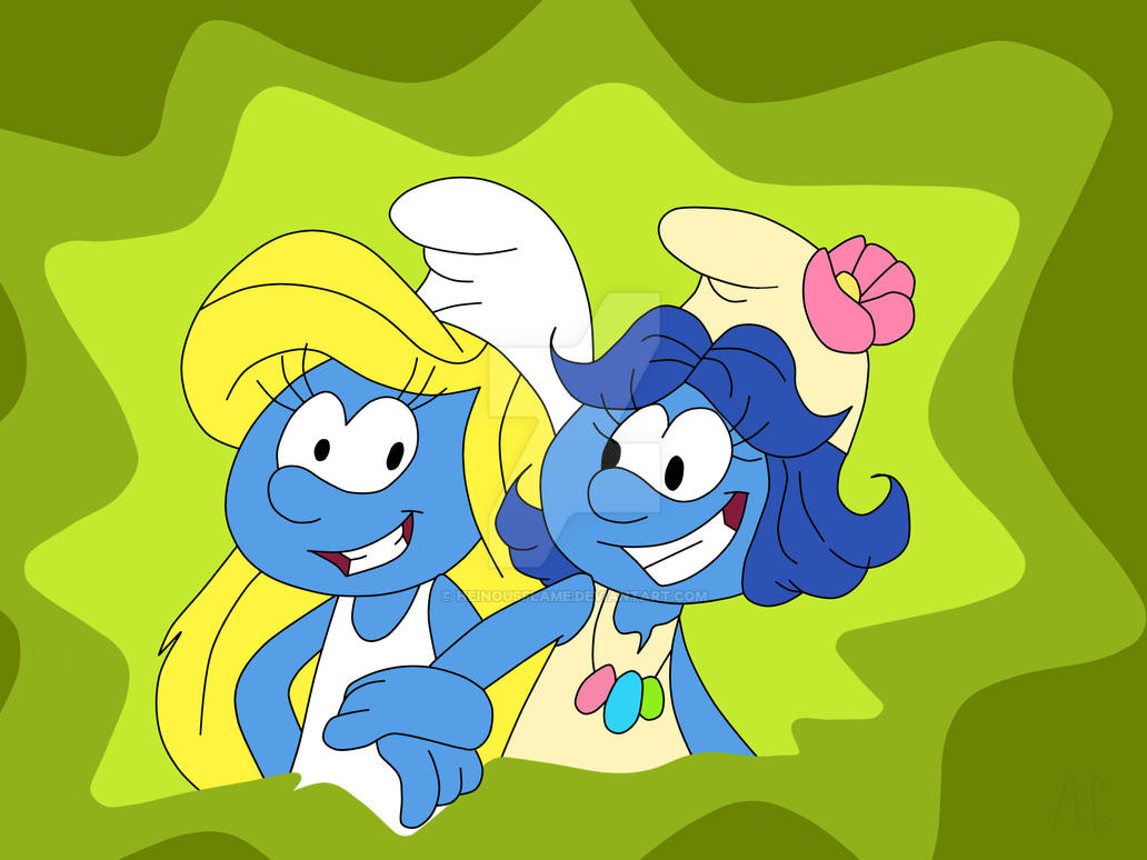 Smurfette And Smurf Blossom By HeinousFlame On DeviantArt.