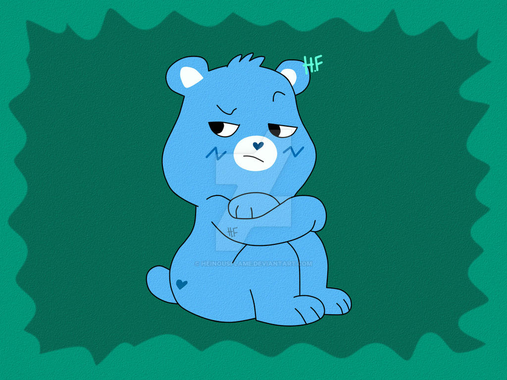 Cartoon Grumpy Deviantart Grumpy Bear by HeinousFlame on DeviantArt