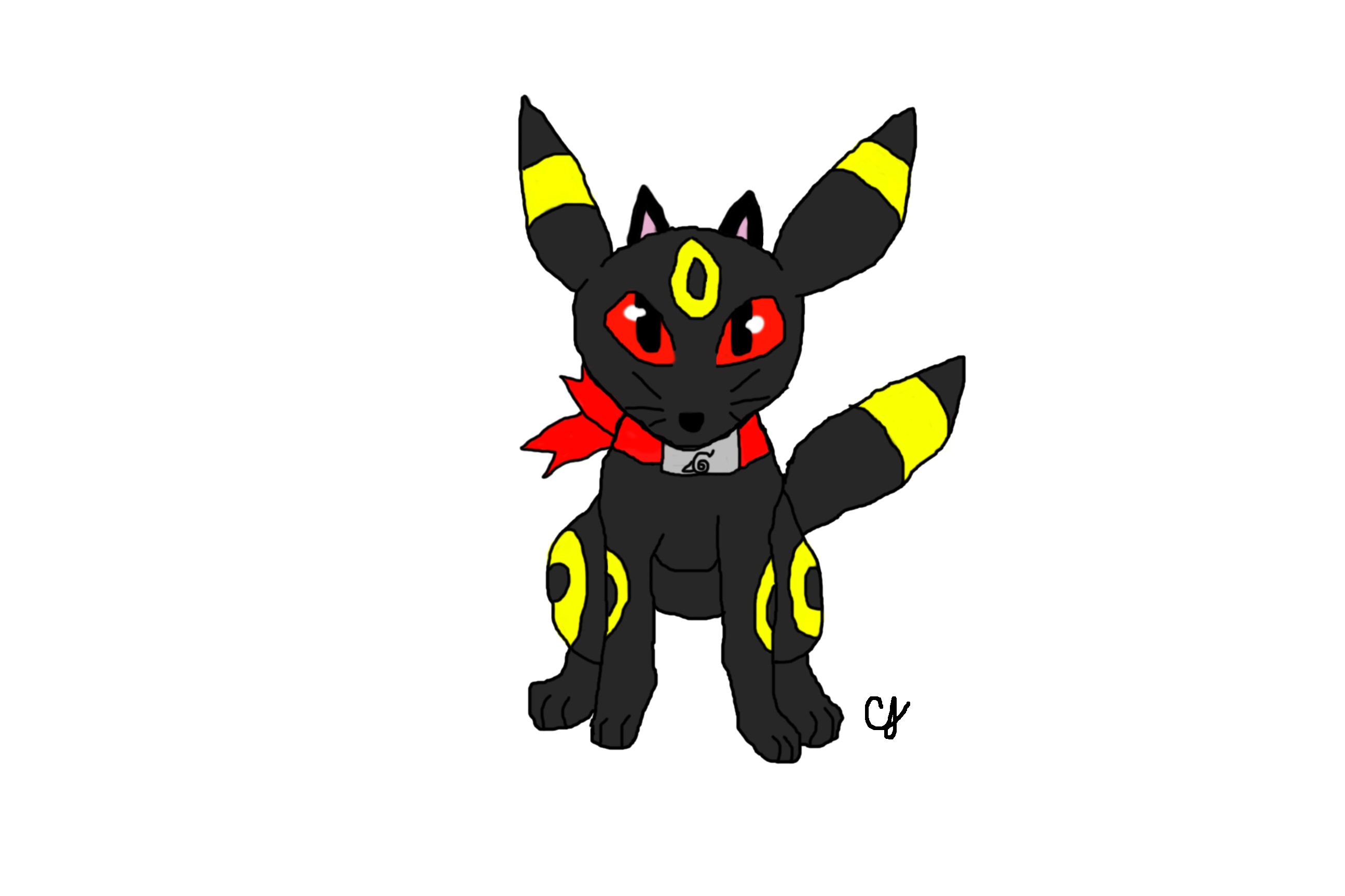 umbreon and tbh creature (pokemon) drawn by ninfiavee