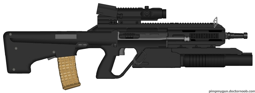 AUG A3 with grenade launcher