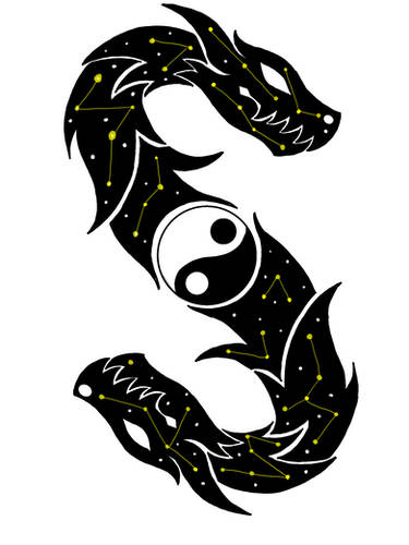 Yin Yang Dragons (Original)