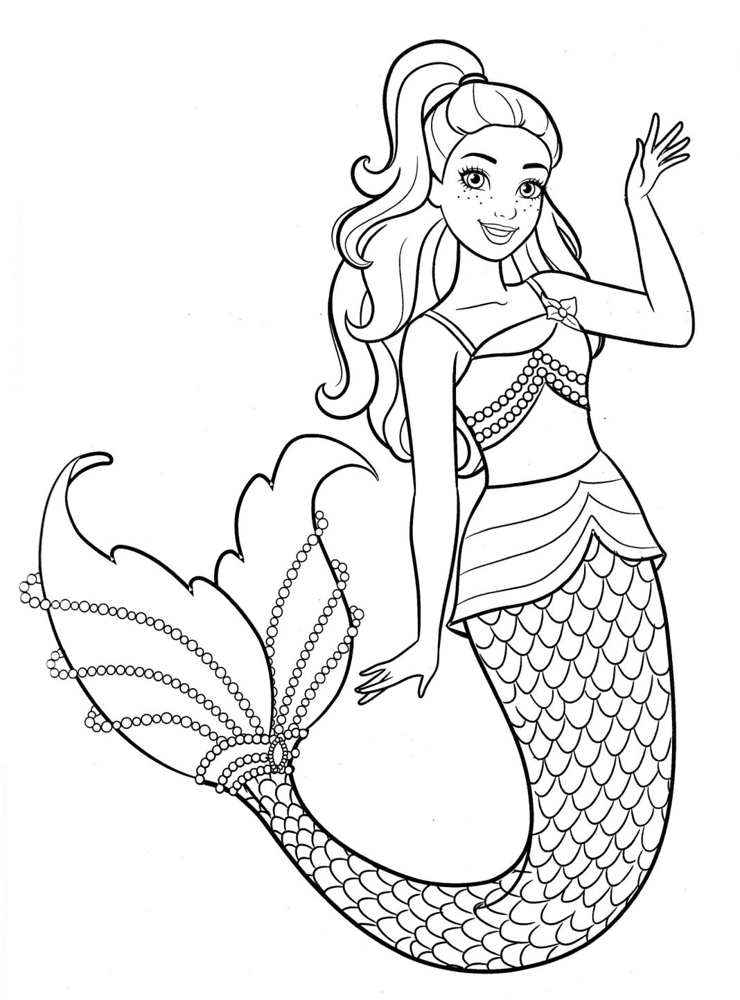 Barbie-Sereia-Desenho-pra-pintar-colorir-e-imprimir-Mermaid-13-Capa - Arte