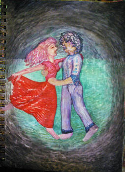 Dancing Couple, Watercolor Sketch 2015