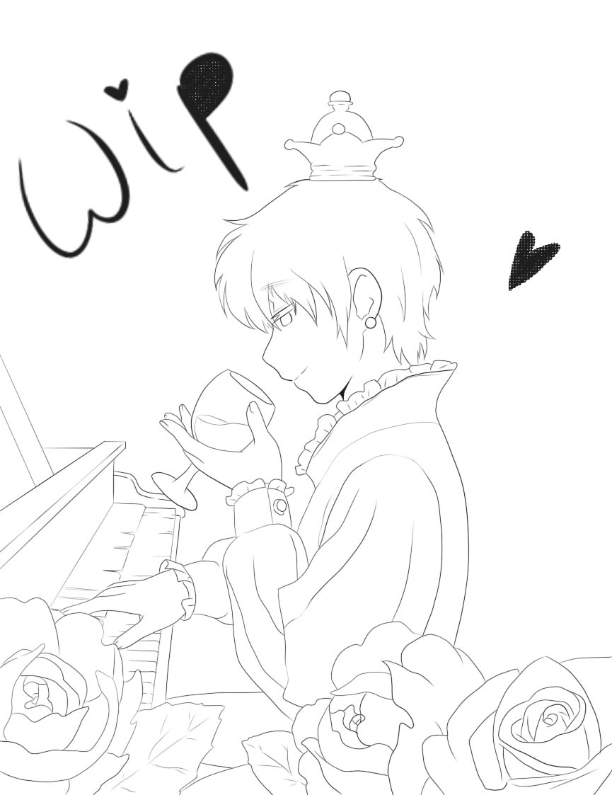 ::Prince Arthur: Lineart(WIP)::