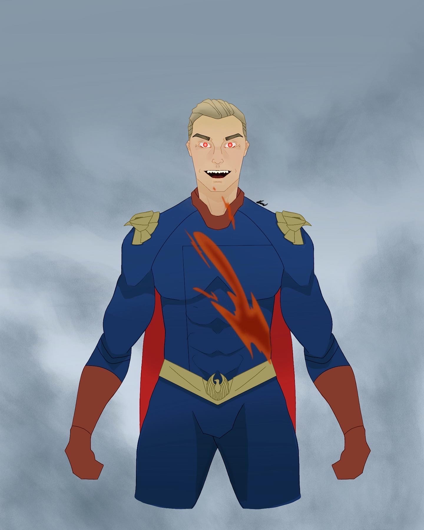 Homelander Digital Drawing by Smlls414 on DeviantArt