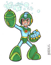 Bubble Lead Mega Man