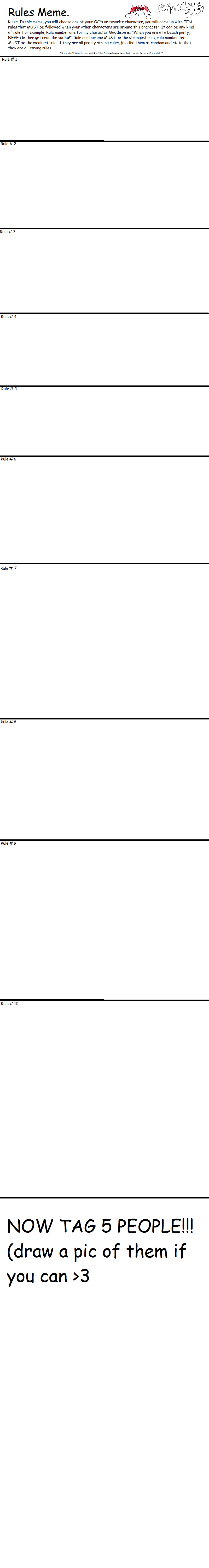 Rules Meme by FoxMcCloud3232 on DeviantArt