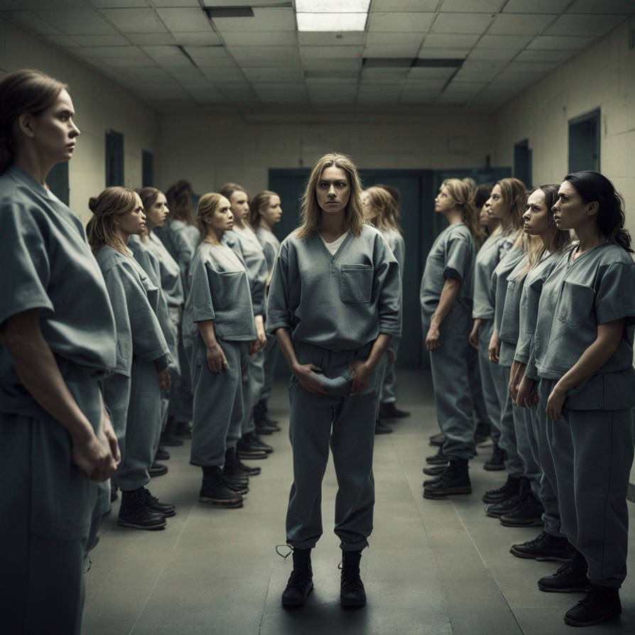 Female Inmates Animation A dramatic scene of a group of female prisoners st by Komori-Toshiki on ...