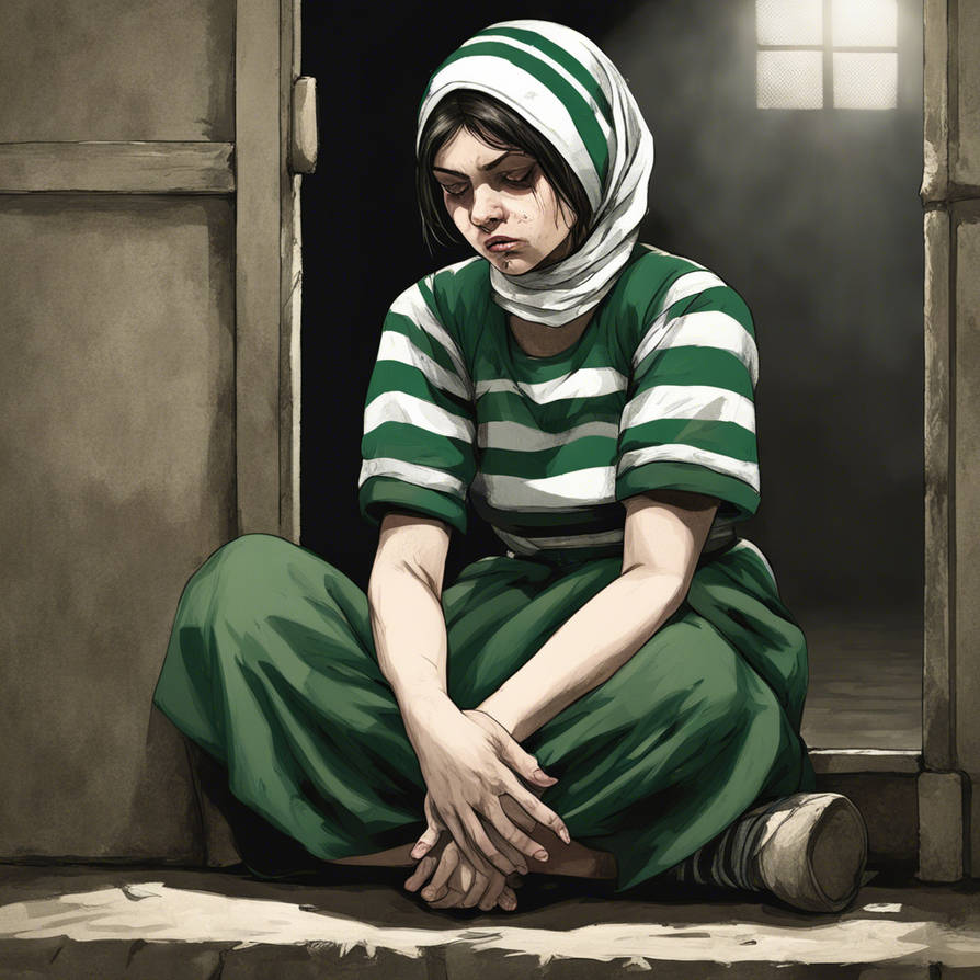Female Inmates Animation A dramatic scene prison, a young female prisoner w by Komori-Toshiki on ...