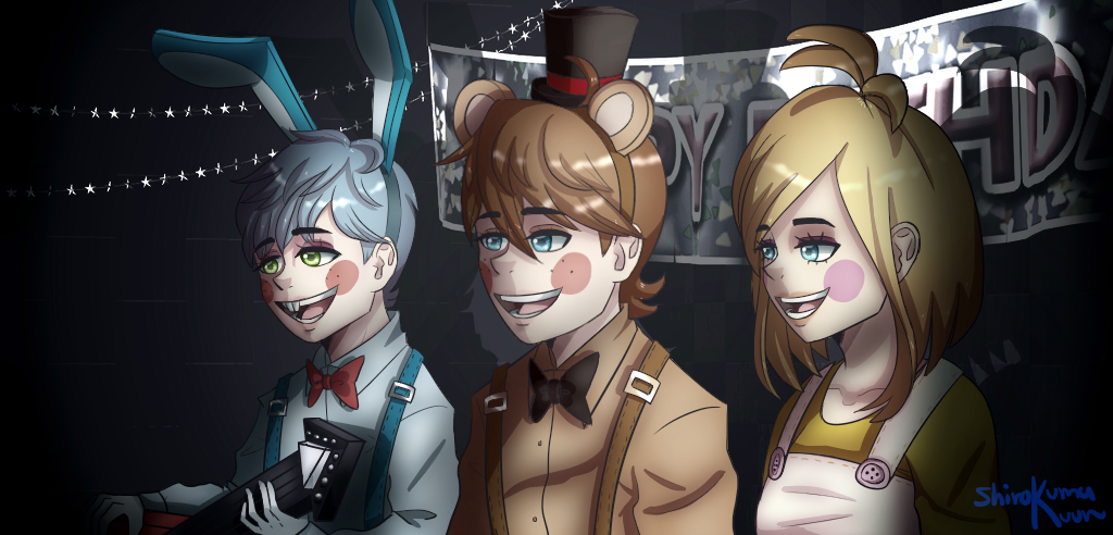 Anime Human Fnaf 2 Poster by BlackFireGaming on DeviantArt