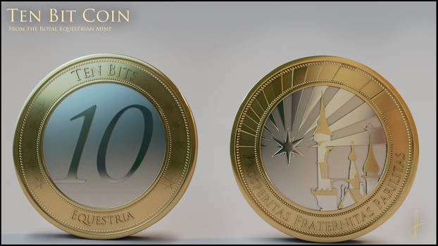 Ten Bit coin - Royal Equestrian Mint