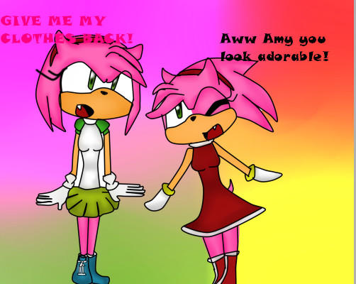 Amy Rose and Rosy the Rascal by XxSonamylovexX on DeviantArt