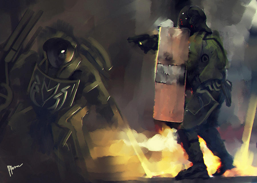 Speedpaint Riot Police by benedickbana on DeviantArt