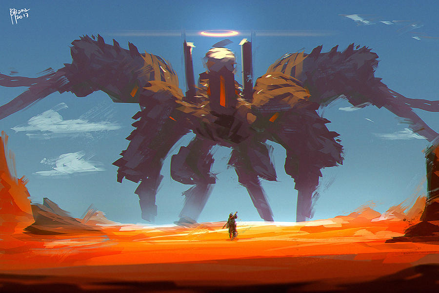 Knight Against Colossus Battle of the Colossus by benedickbana on DeviantArt