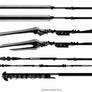 Spear Long Blade Weapon designs set 2