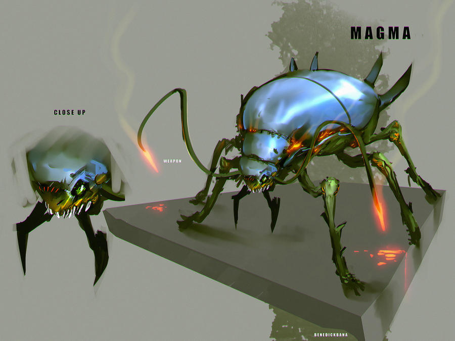 Magnu Insect Insect Mutant Magma with Youtube Video by benedickbana on DeviantArt