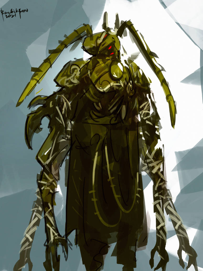 Speedpaint Insect man by benedickbana on DeviantArt