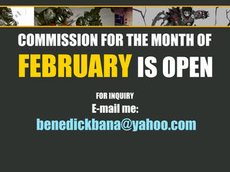February Commission is Open