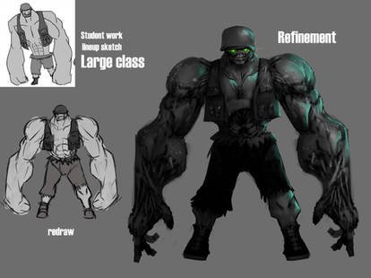 Zombie Soldier Concept Art Class Part 1