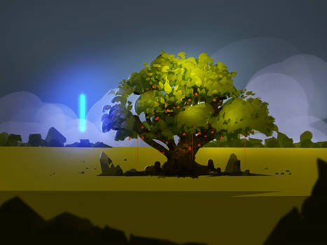 Tree Concept A with glow fx