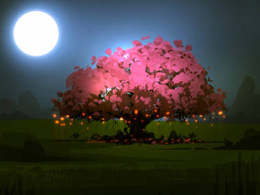 Tree Concept B with glow fx