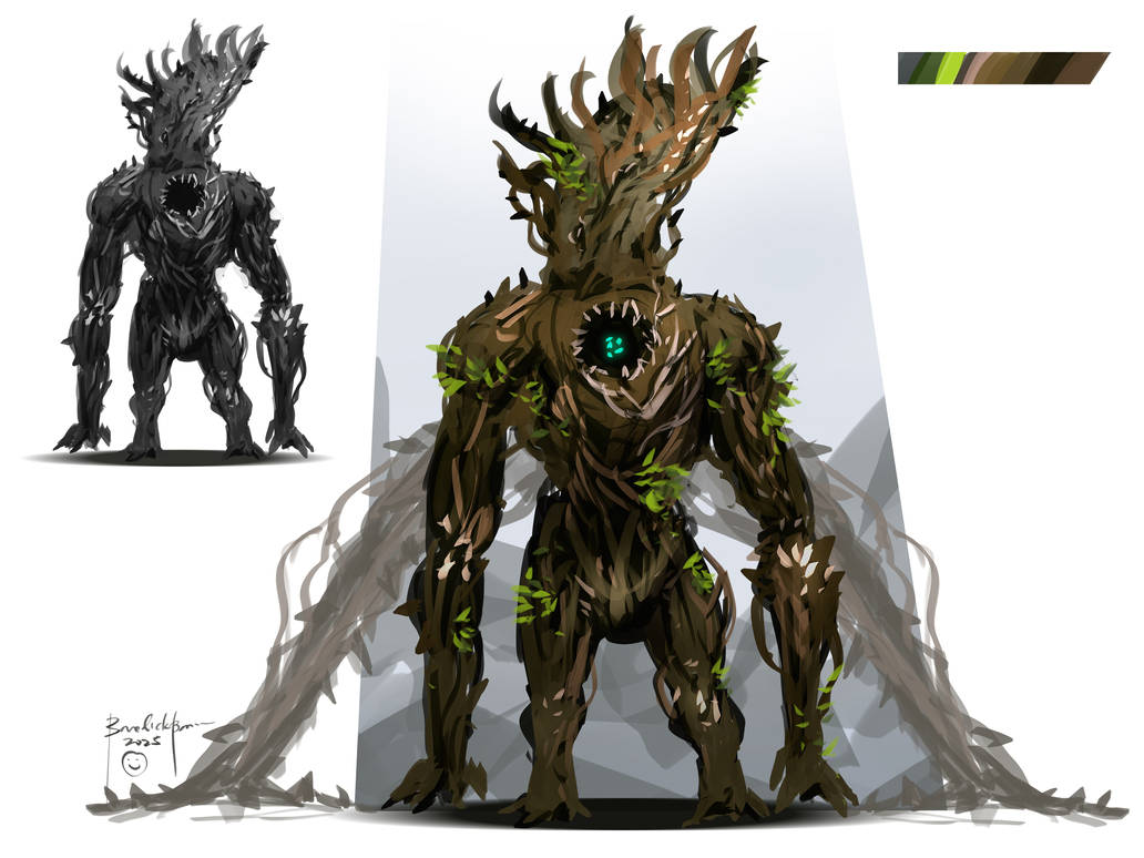 Tree Golem Forest Golem by benedickbana on DeviantArt