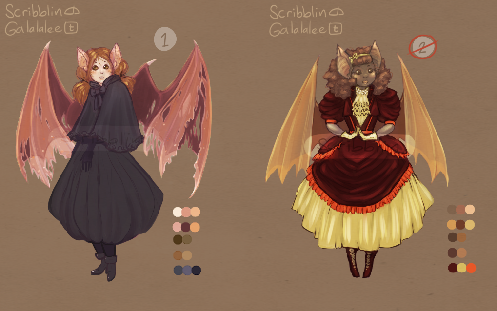 Bat ladies .Adoptables. [closed]