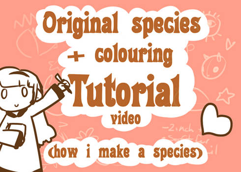 Original species and colouring .tutorial.