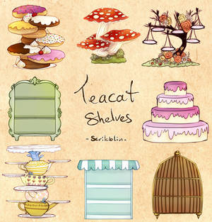 Shelves for Teacats -free to use-