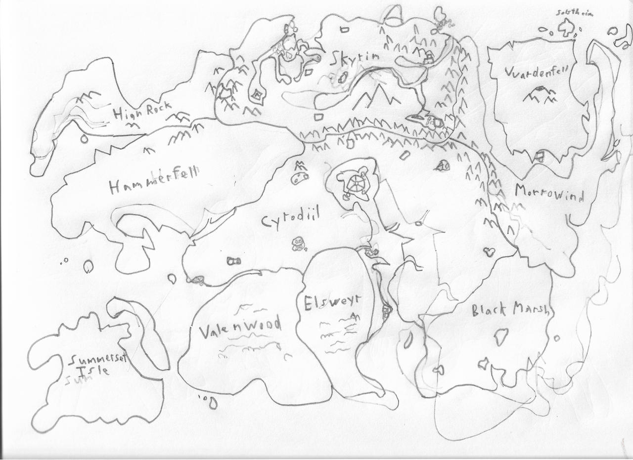 Map of Tamriel by P01Michael on DeviantArt