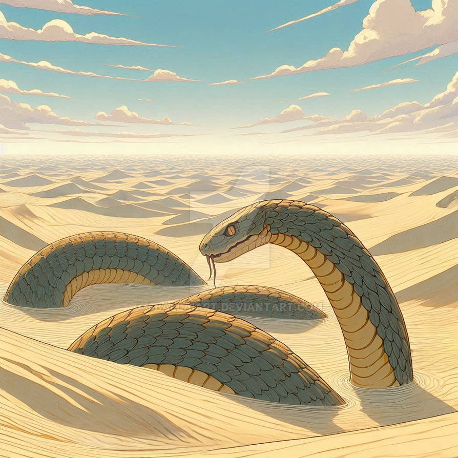 sand snake by 8ballAIart on DeviantArt