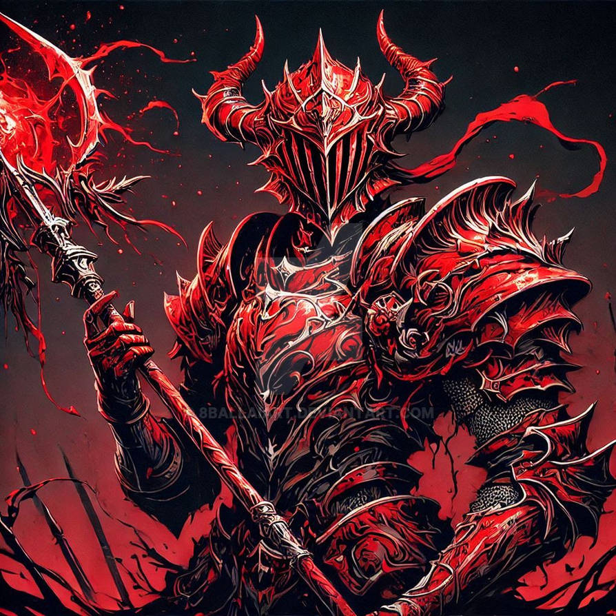 Red Knight Fanatsy Red Knight by 8ballAIart on DeviantArt