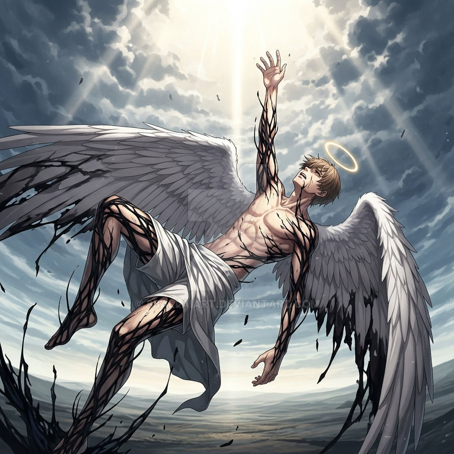 Fallen Angel Rear View Fallen Angel by 8ballAIart on DeviantArt