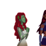 Poison Ivy and Starfire PNG