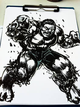 Hulk pin-up for Free Comic Book Day 2012