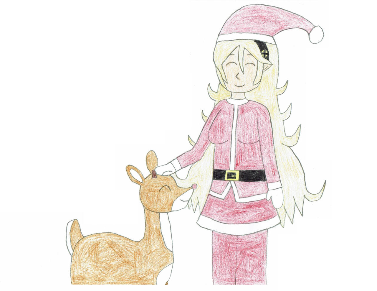Santa Corrin patting Rudolph by Spider-Jack39 on DeviantArt