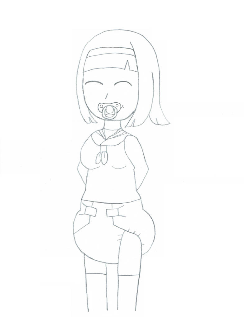Oc With Pacifier Deviantart Brown hair girl wearing a diaper Pacifier version by Spider-Jack39 on ...