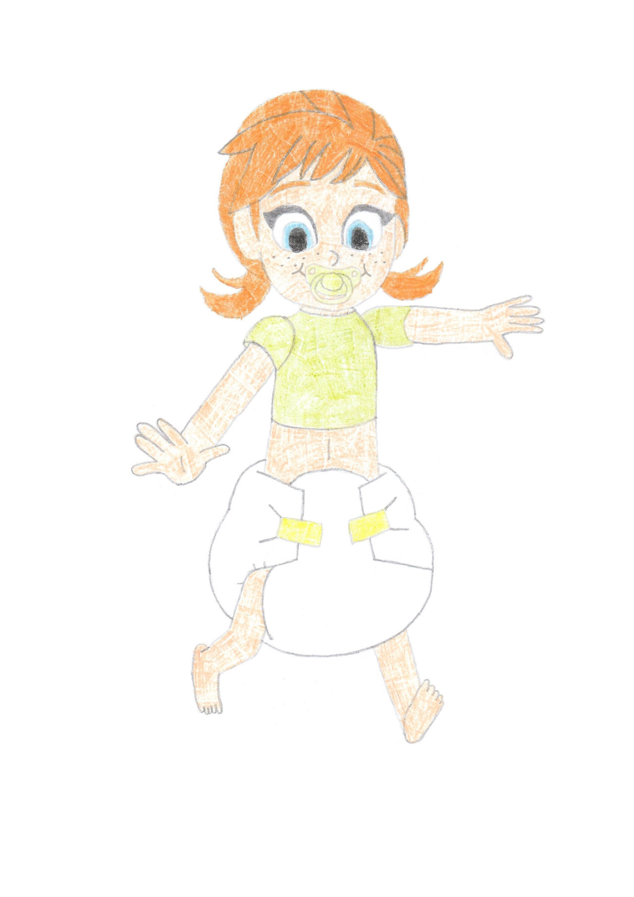 Young Anna wearing a diaper (Pacifier version) by Spider-Jack39 on ...