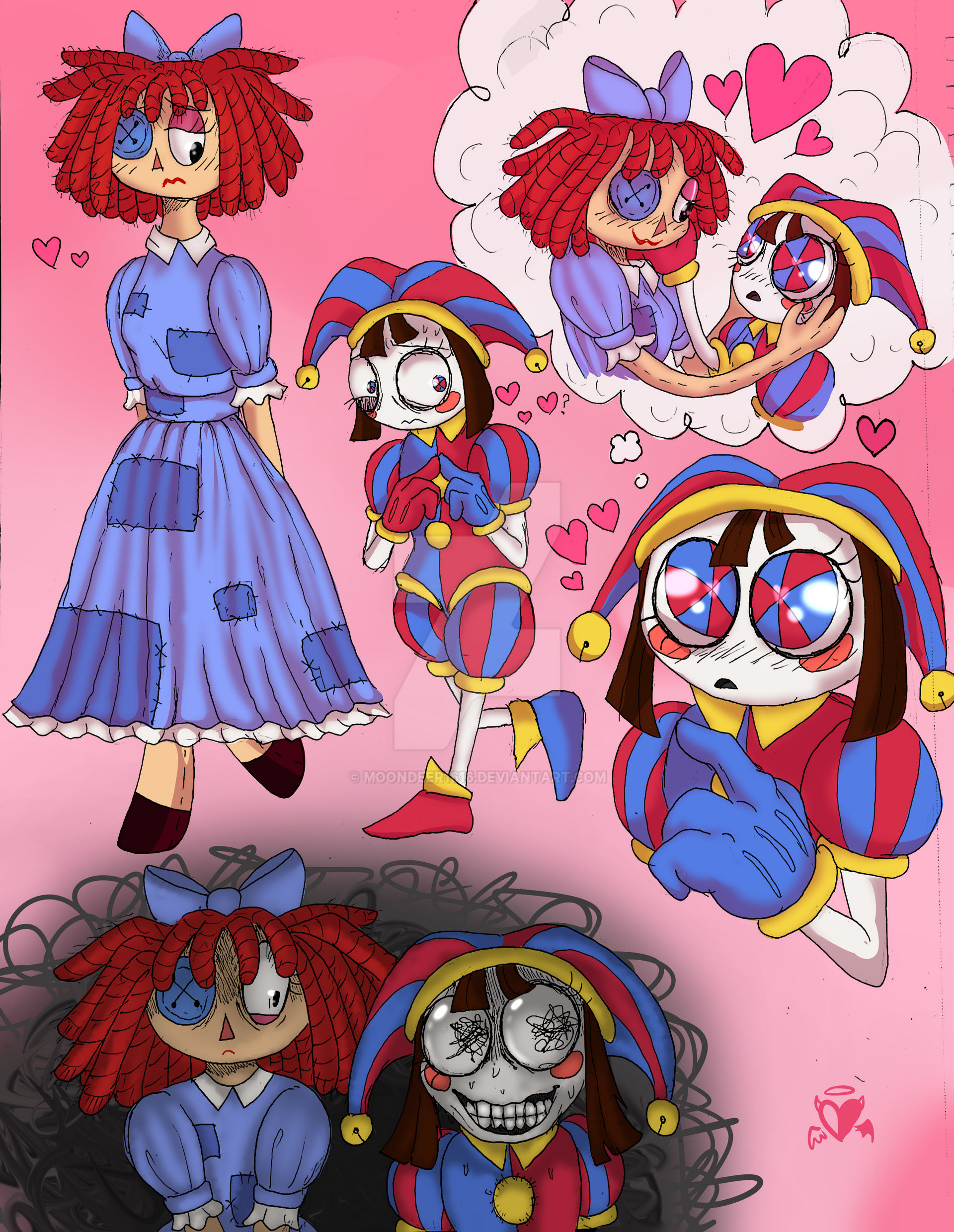 Pomni and Ragatha by moondeer1616 on DeviantArt