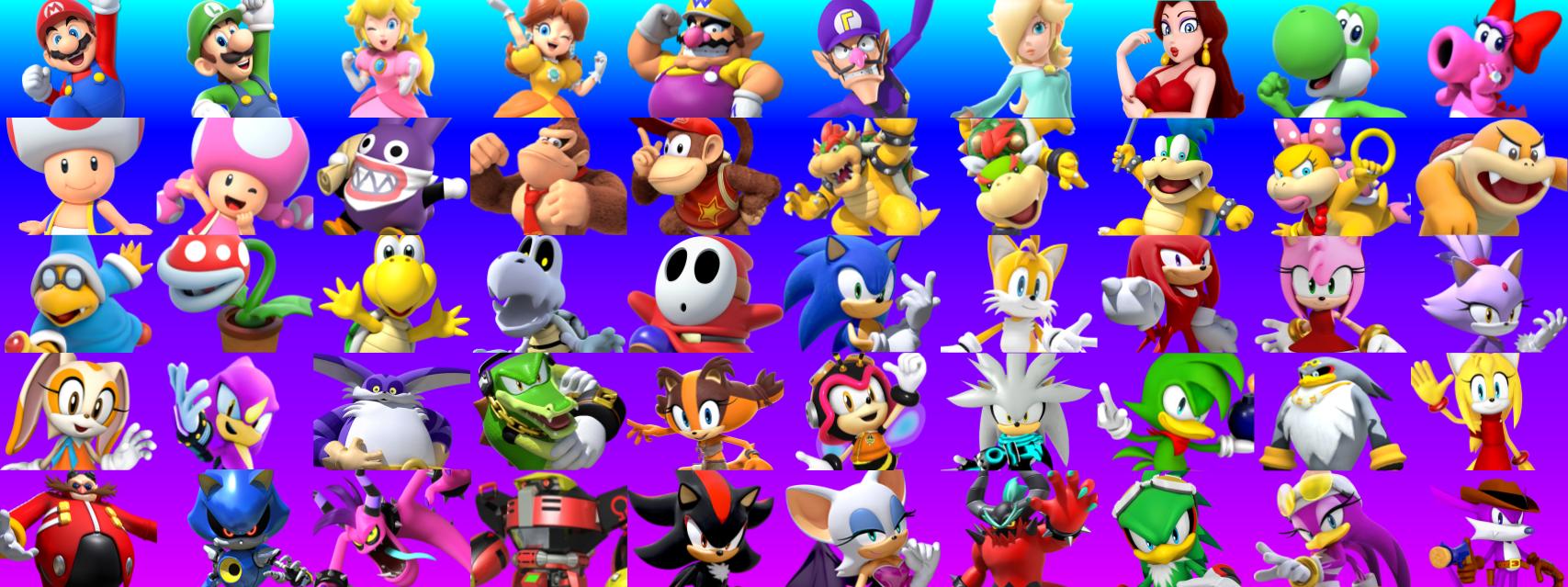 Mario and Sonic Concept Roster by David101104 on DeviantArt