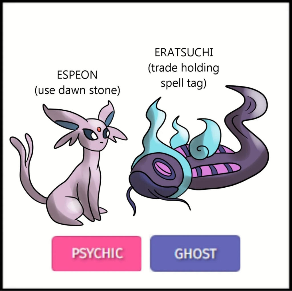 Espeon (Evolution Psychic of Eevee) Pokemon [Mentali évolution psychique  d'Evoli]