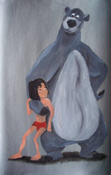Baloo and Mowgli