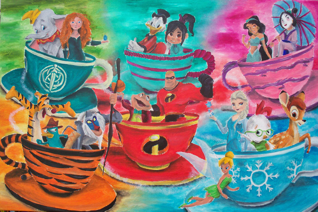 Spinning Tea Cup Party 2 by billywallwork525 on DeviantArt