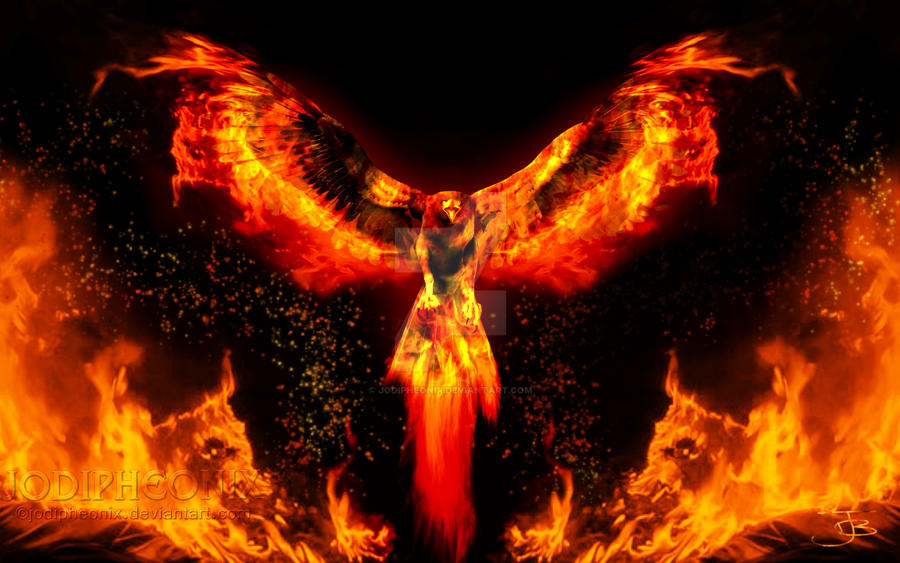 Phoenix Rising second take by jodipheonix on DeviantArt